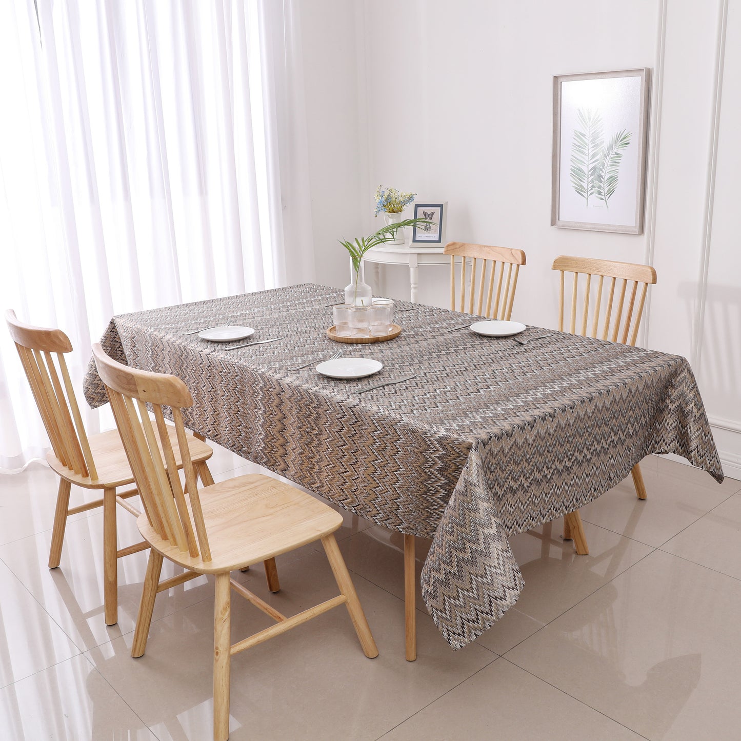 Shul Tablecloth Jacquard #STC1340