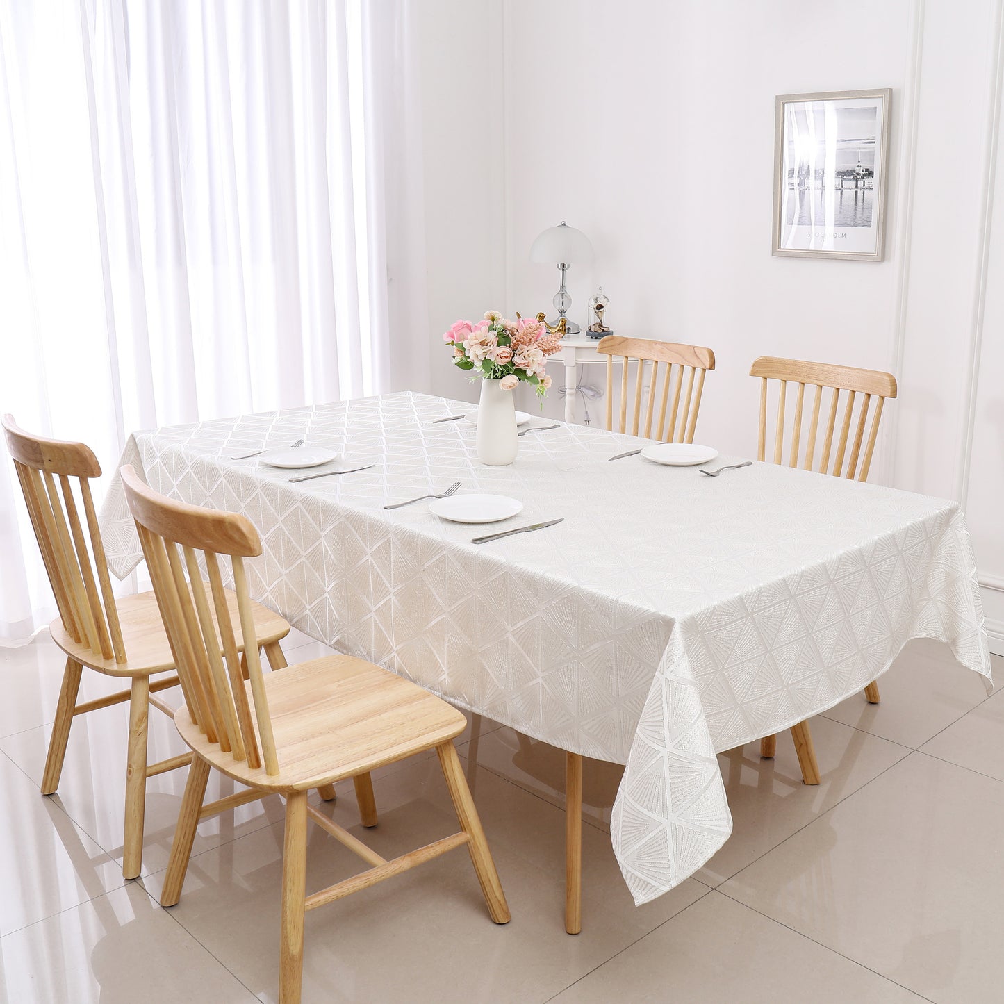 Shul Tablecloth Jacquard #STC1343