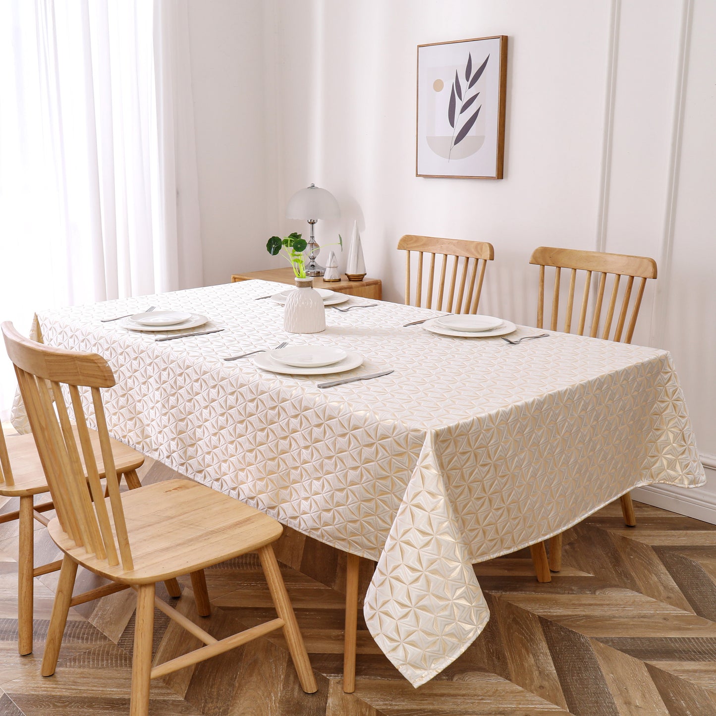 Shul Tablecloth Jacquard #STC1361